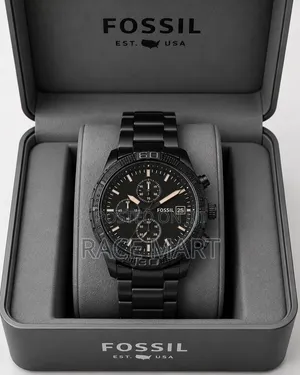 Fossil Bronson Chronograph Black Stainless Steel Watch