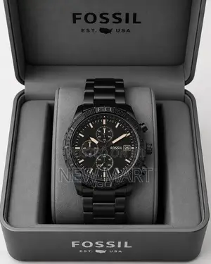Fossil Bronson Chronograph Black Stainless Steel Watch
