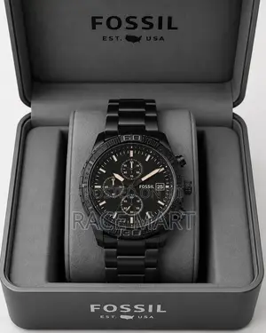 Fossil Bronson Chronograph Black Stainless Steel Watch
