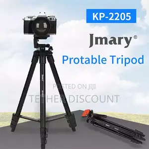 Jmar Tripod Portable and Flexible ባል 3 እግር ካሚራ መያዣ ቁመን መስተካከል የሚያስችል