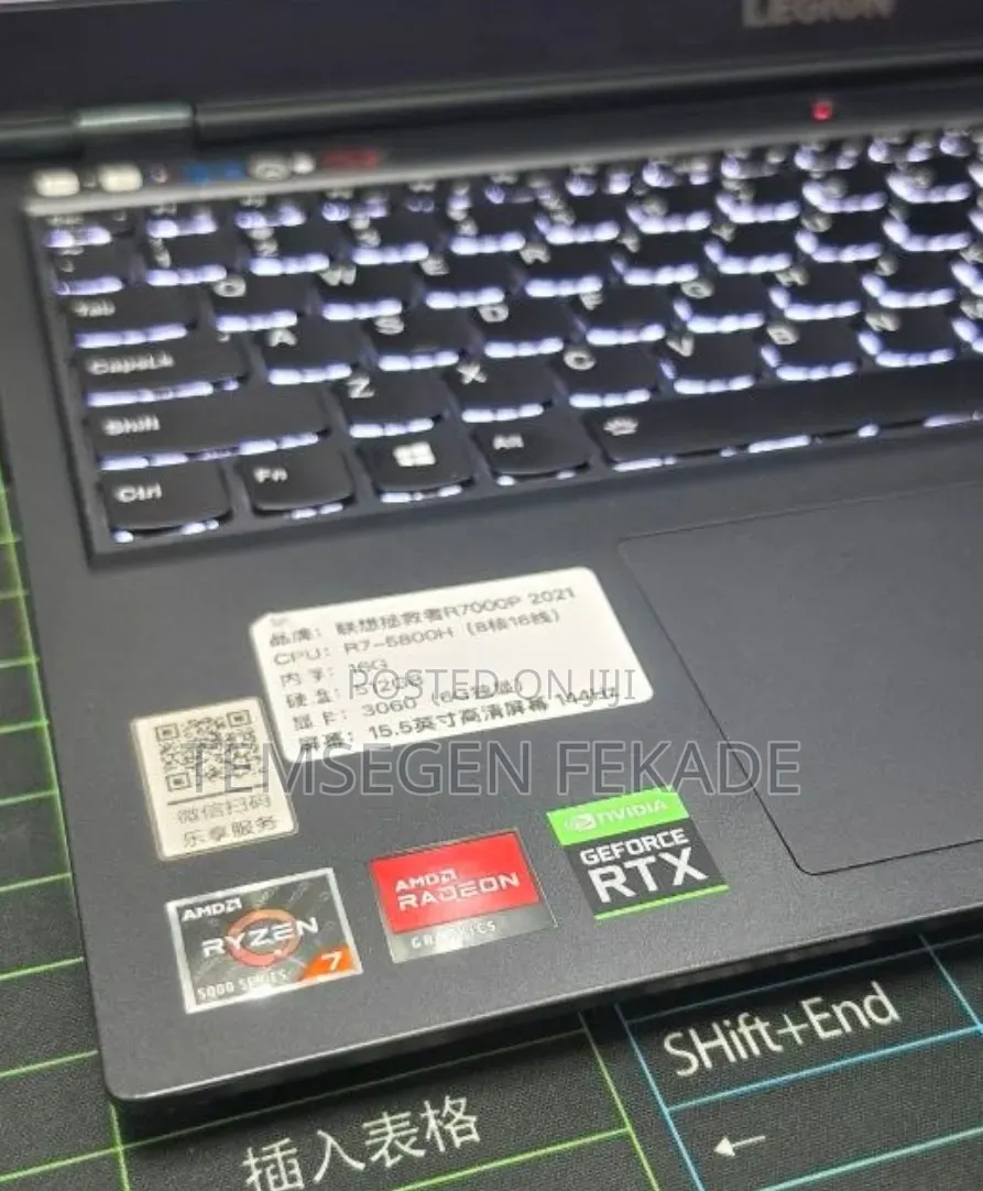 New Laptop Lenovo Legion 5 16GB AMD Ryzen 7 SSD 512GB