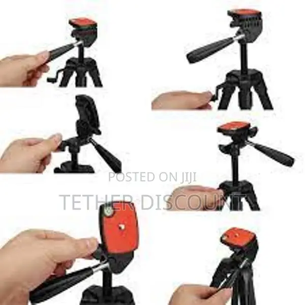 Jmar Tripod Portable and Flexible ባል 3 እግር ካሚራ መያዣ ቁመን መስተካከል የሚያስችል