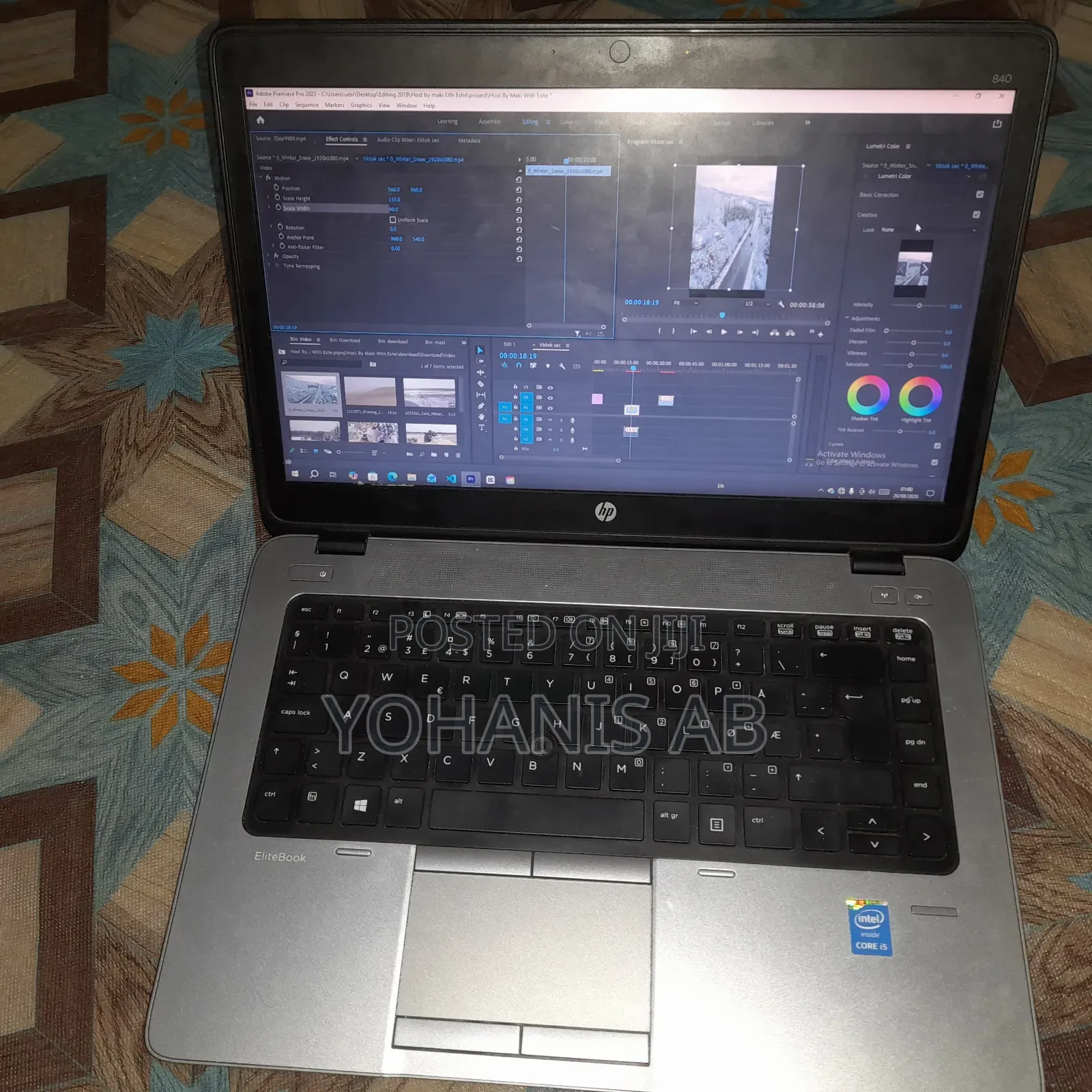 Laptop HP EliteBook 840 8GB Intel Core i5 SSD 500GB