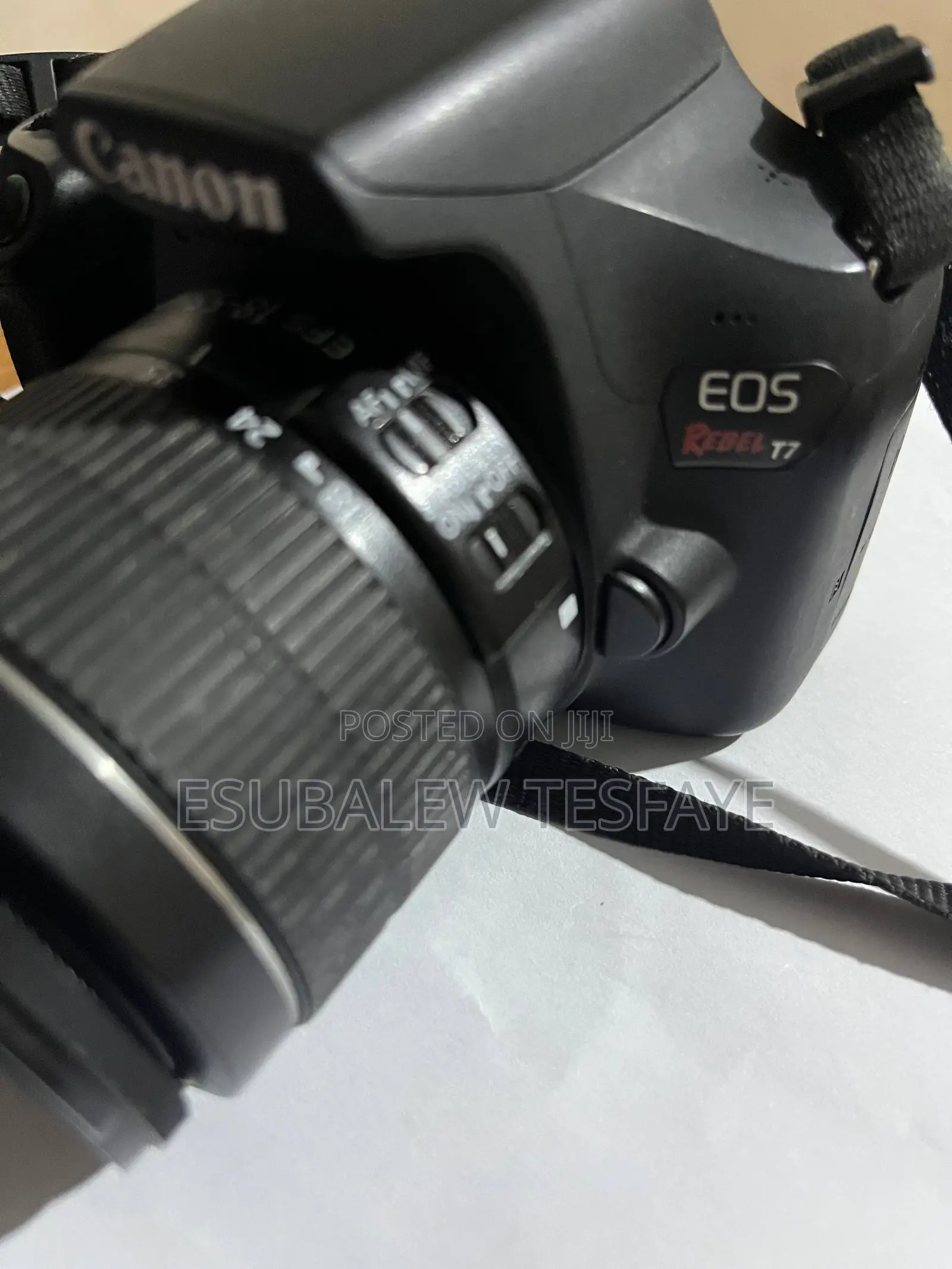 Canon EOS Rebel T7 DSLR Camera With 18-55mm Lens (Wi-Fi)