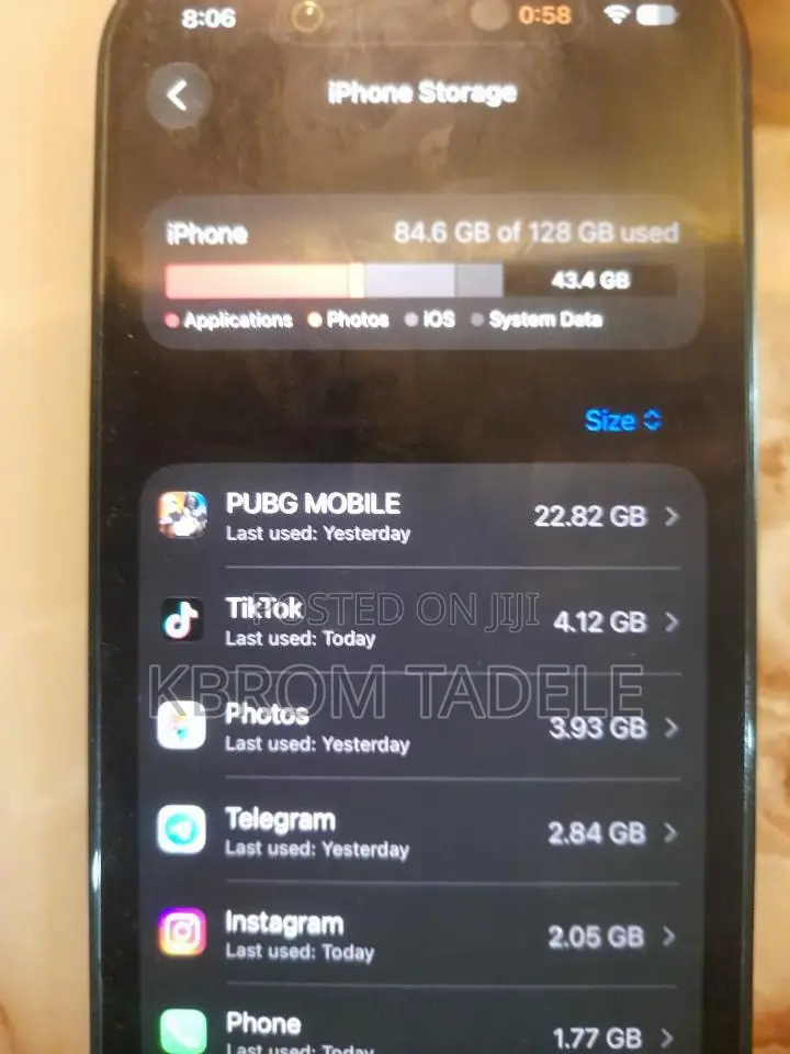 New Apple iPhone 15 128 GB Black
