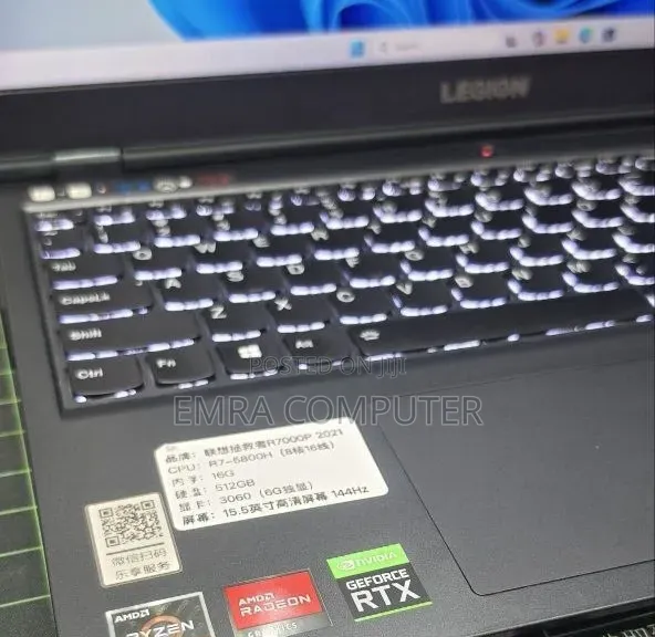 New Laptop Lenovo Legion 5 16GB AMD Ryzen 7 SSD 512GB
