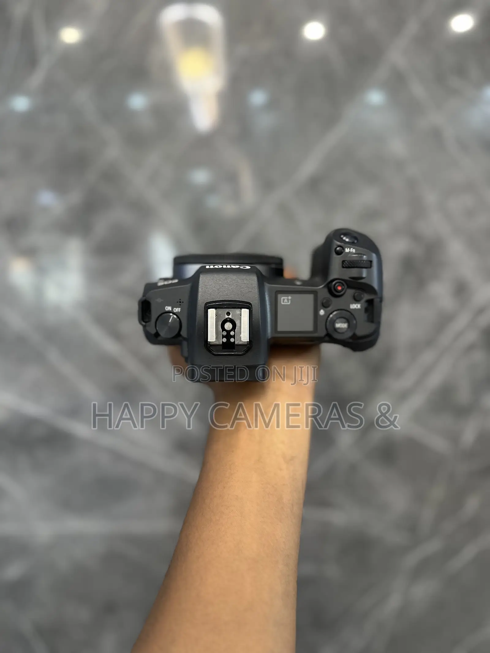 Canon EOS R With Silver Ring Lens