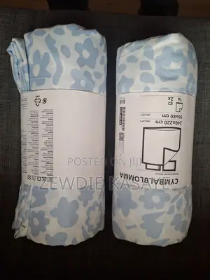 Ikea Cymbalblomma Duvet Cover and 2 Pillowcases, 240x220/50x80 Cm