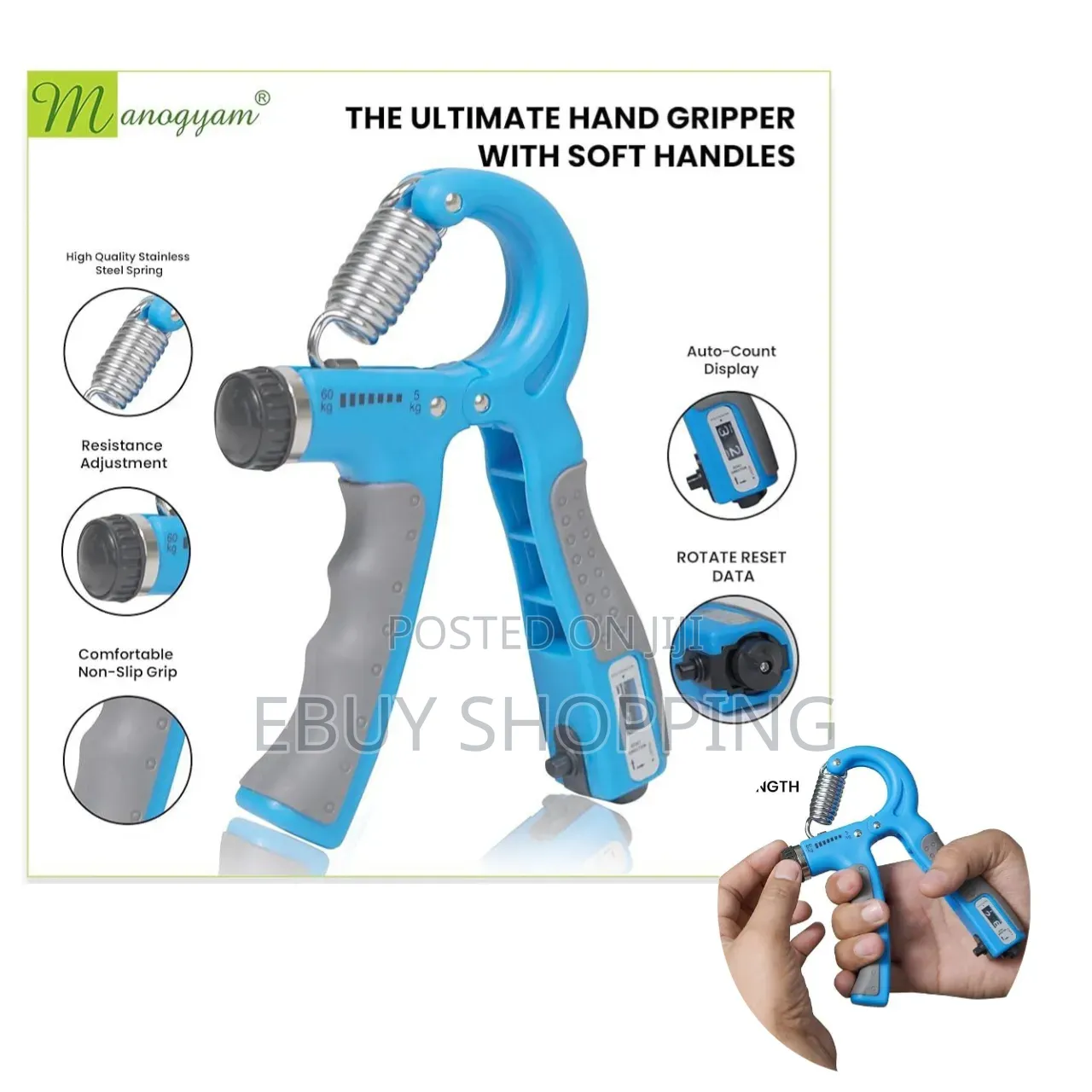 Enjoy a Secure Grip With Anti-Slip Rubberized Handles