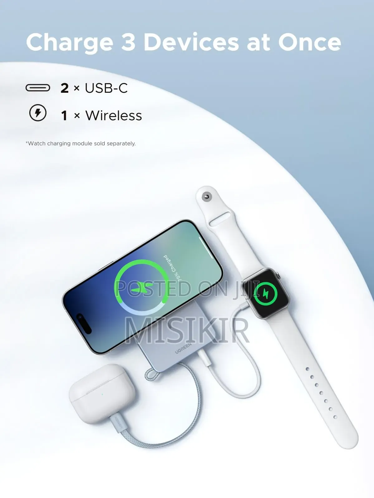 UGREEN MagFlow Magnetic Power Bank 10000mAh Qi2 25W