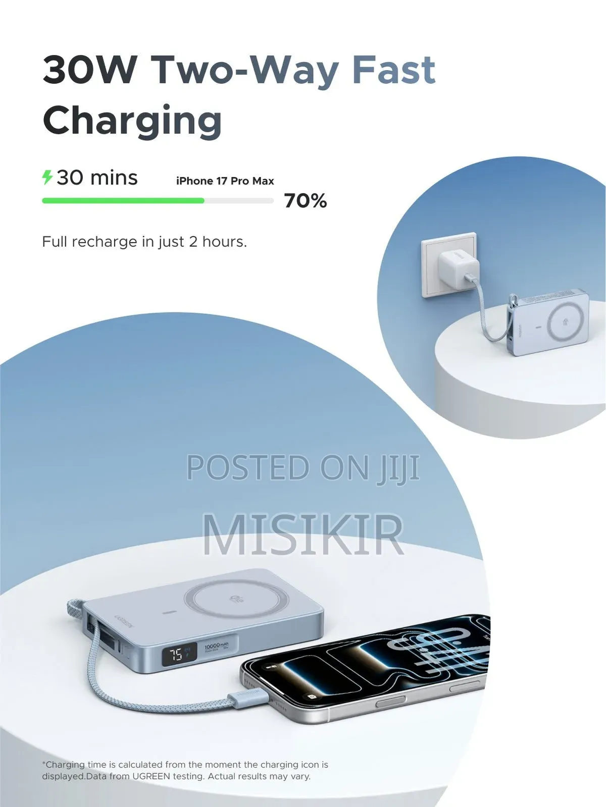 UGREEN MagFlow Magnetic Power Bank 10000mAh Qi2 25W