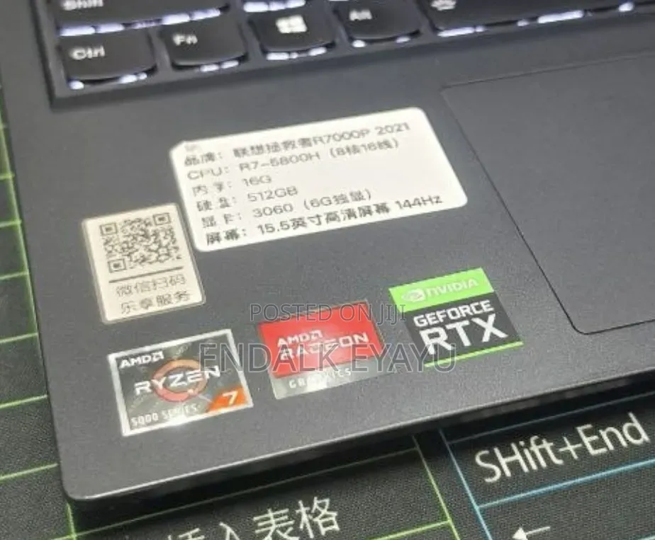 New Laptop Lenovo Legion 5 16GB AMD Ryzen 7 SSD 512GB