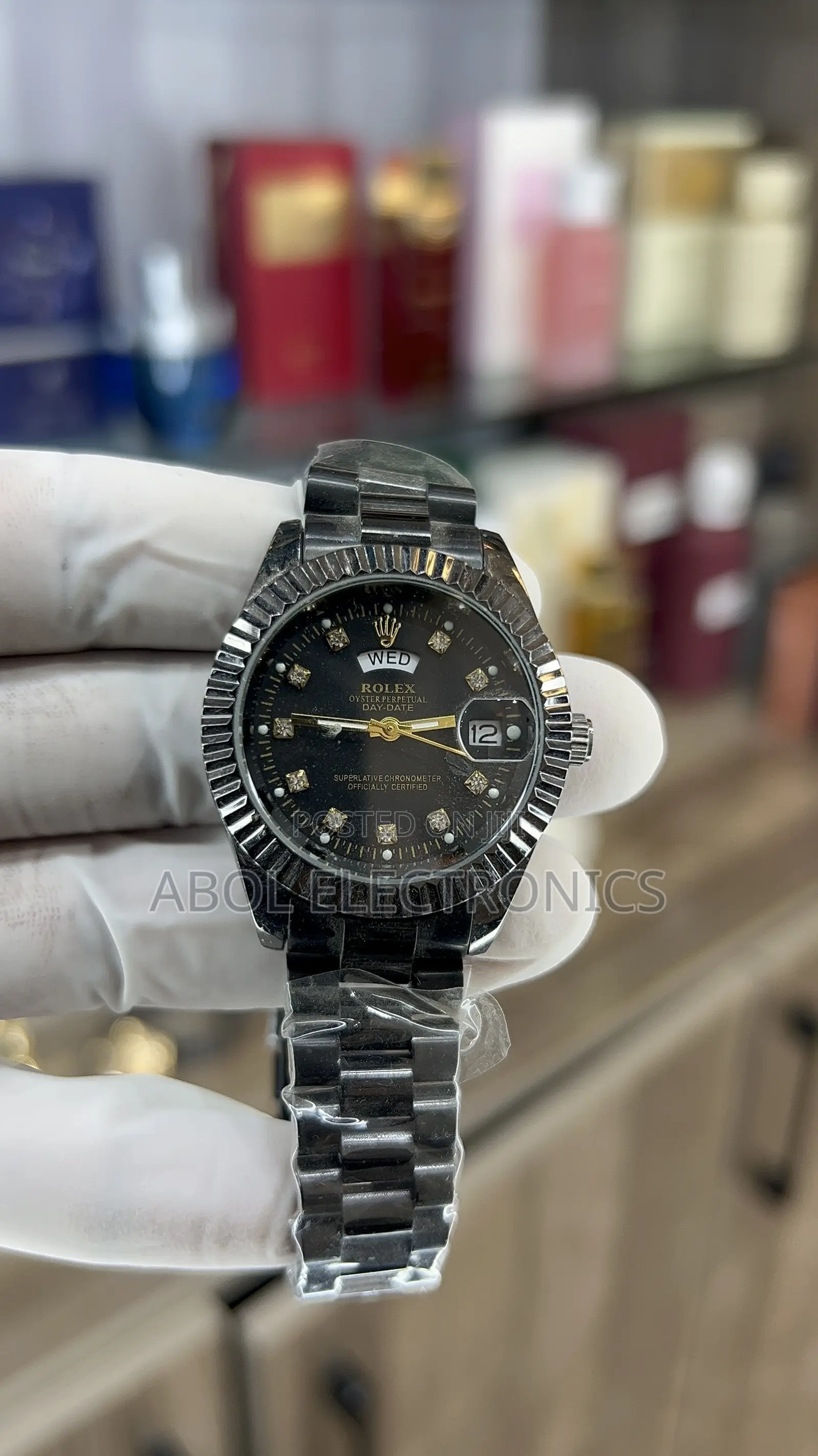 Rolex Oyster Perpetual Day-Date - All Black Edition With Diamond Dial