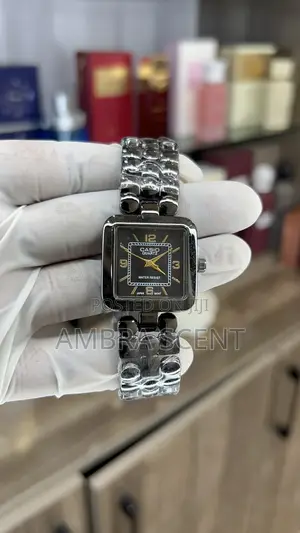 Casio Gunmetal Grey Women's Quartz Watch - Square Black Dial