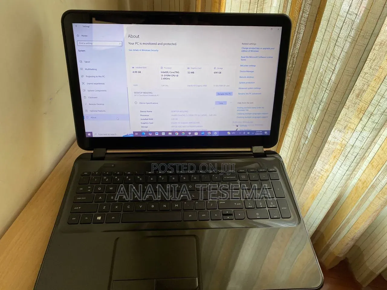 Laptop HP Stream Notebook 4GB Intel Core i3 HDD 700GB