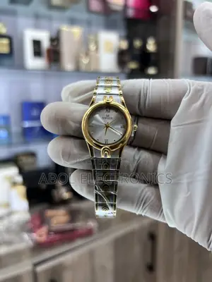 SR SWISIR Two-Tone Women's Quartz Watch - Silver Dial Gold Accents