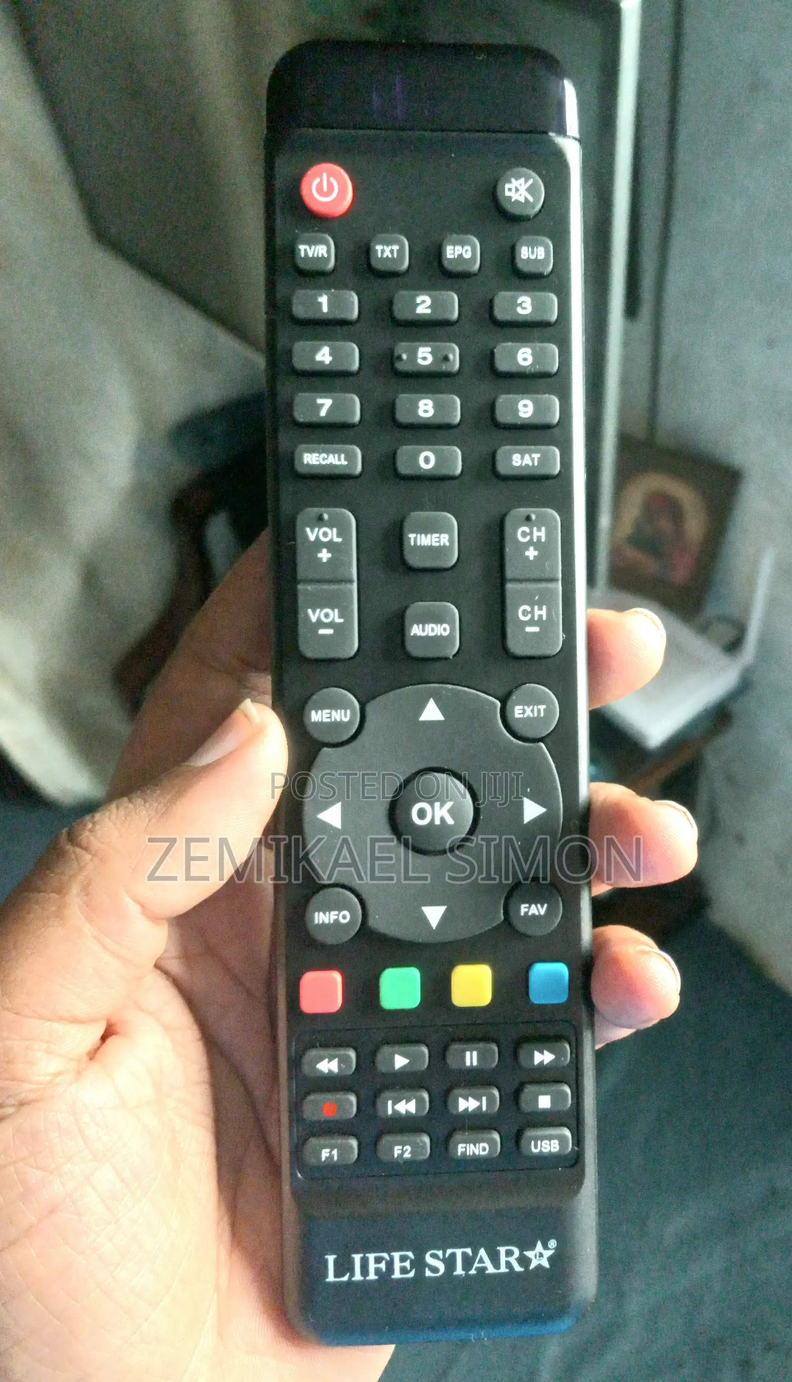 Lifestar LS8585 HD Reciever Remote
