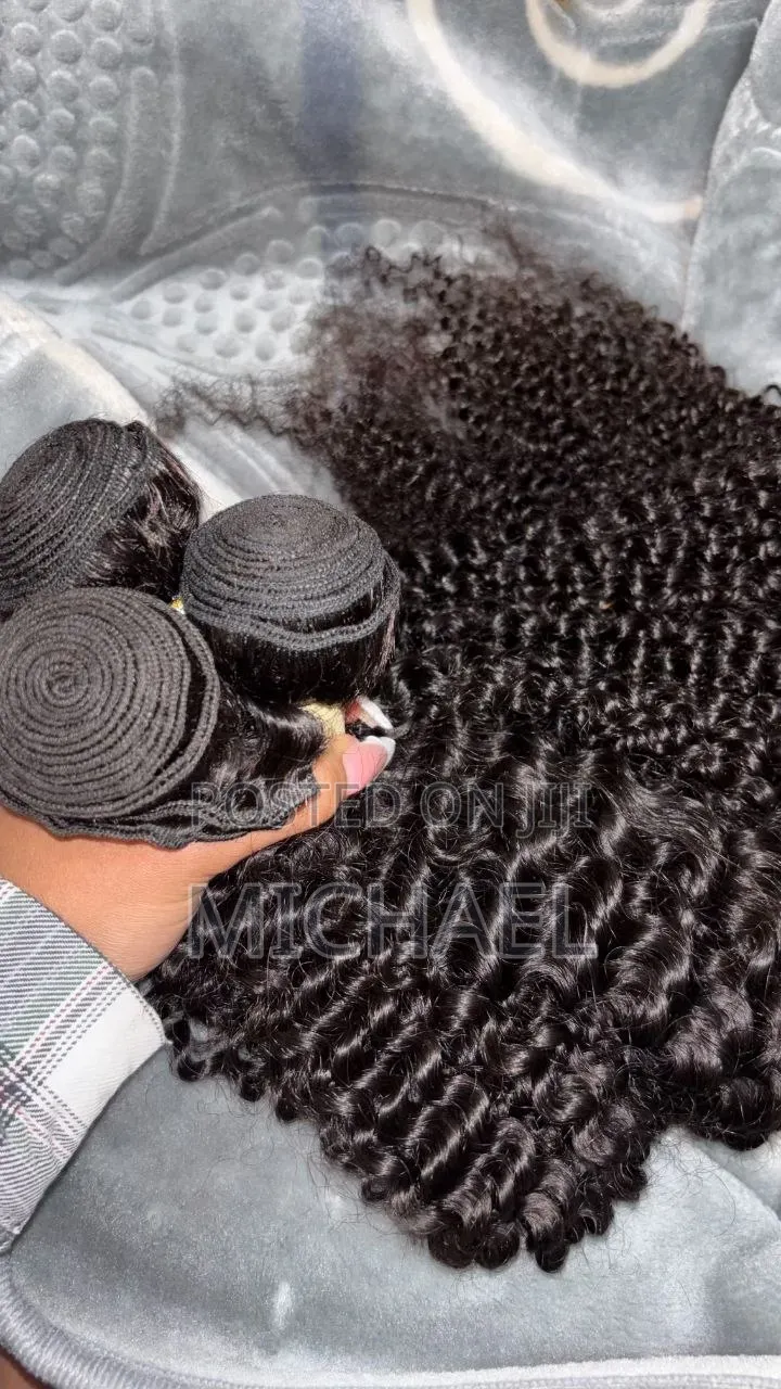 Human Hair 28 Inches Pixie Curls With 3 Bundles