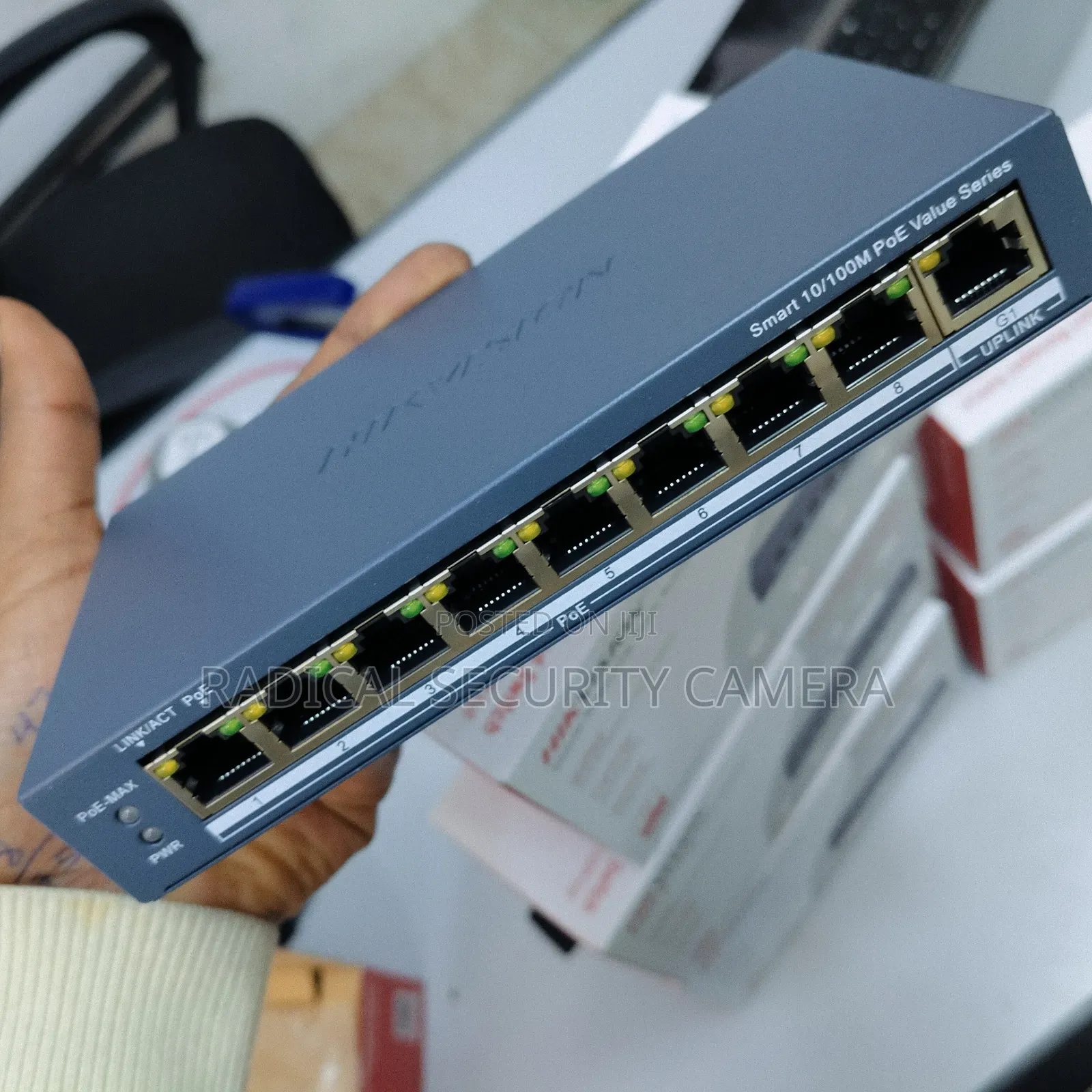 8 Port PoE Switch 60W Smart Managed 10/100Mbps CCTV Network Switch
