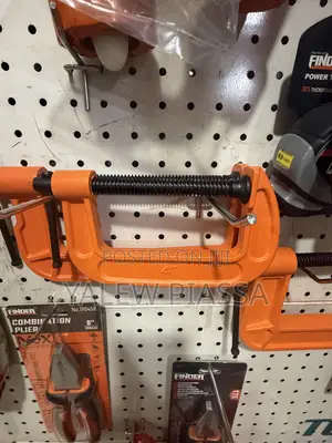 A 4-Inch Orange Quick-Release G-Clamp or C-Clamp for Woodworking And