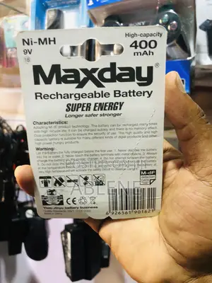 Maxday 9V 400mAh Ni-Mh Rechargeable Battery