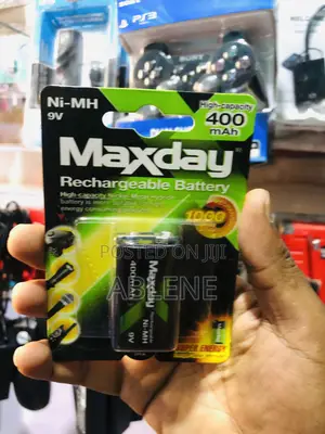 Maxday 9V 400mAh Rechargeable Battery