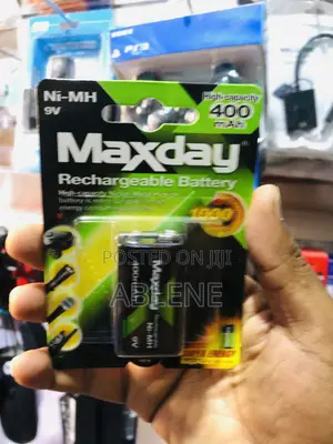 Maxday 9V 400mAh Rechargeable Battery
