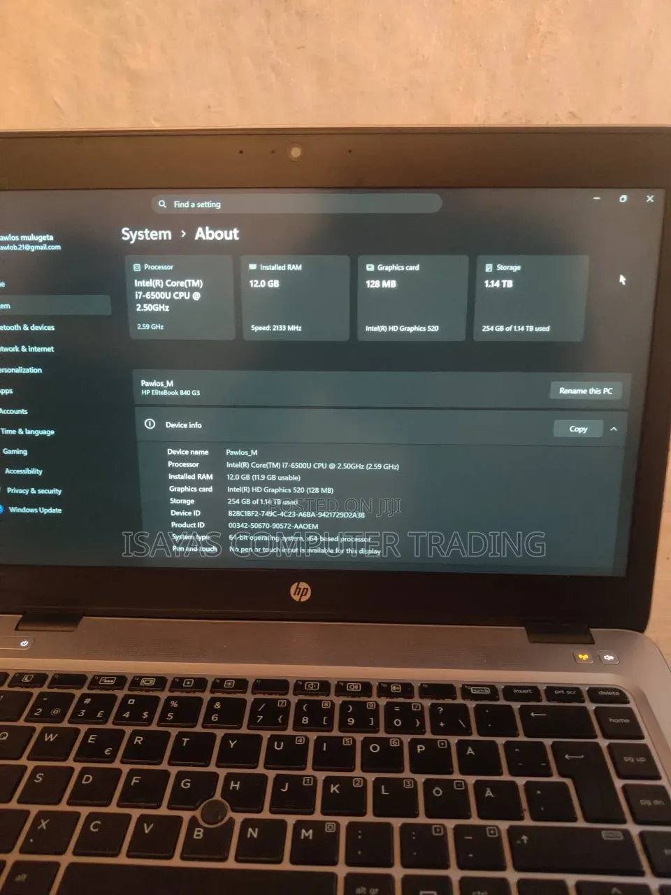 Laptop HP EliteBook 840 G3 8GB Intel Core i5 SSD 500GB