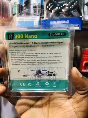 N300 Nano Wi-Fi Bluetooth USB Adapter (2-in-1