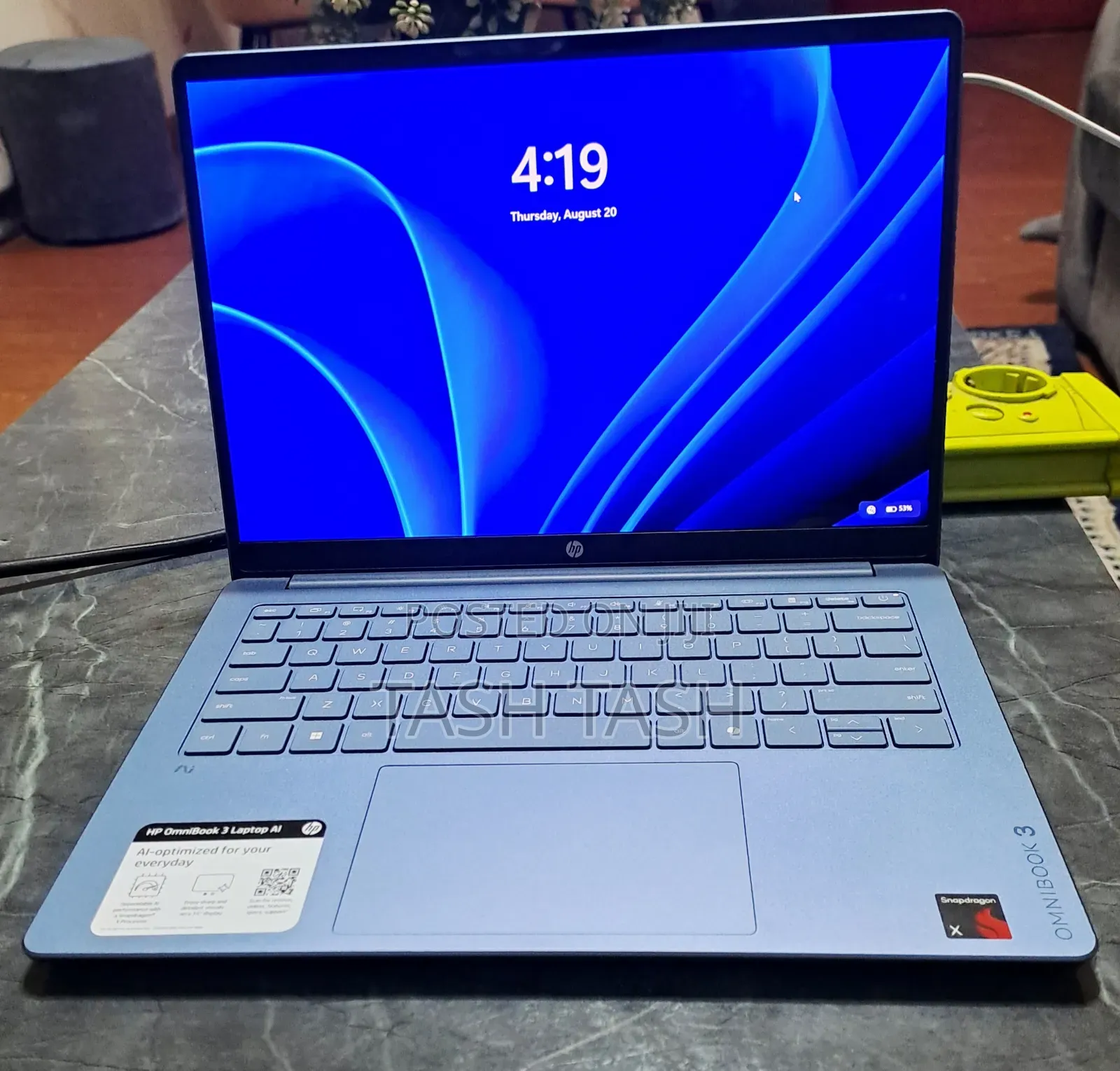 New Laptop HP 8GB Qualcomm Snapdragon X Elite SSD 256GB