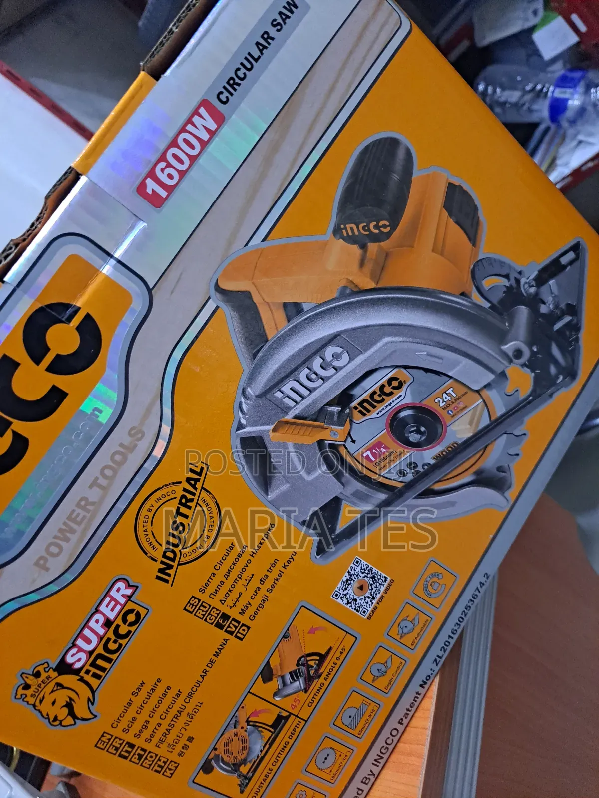 Ingco Circular Saw 1600W
