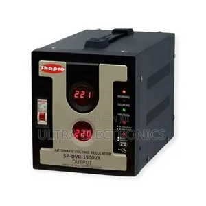 Shapro SP-DVR-1500VA Automatic Voltage Regulator Stabilizes Fluctuatin