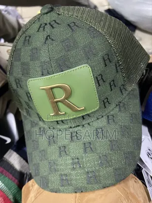 Monogram Gold Metal "R" Trucker Cap