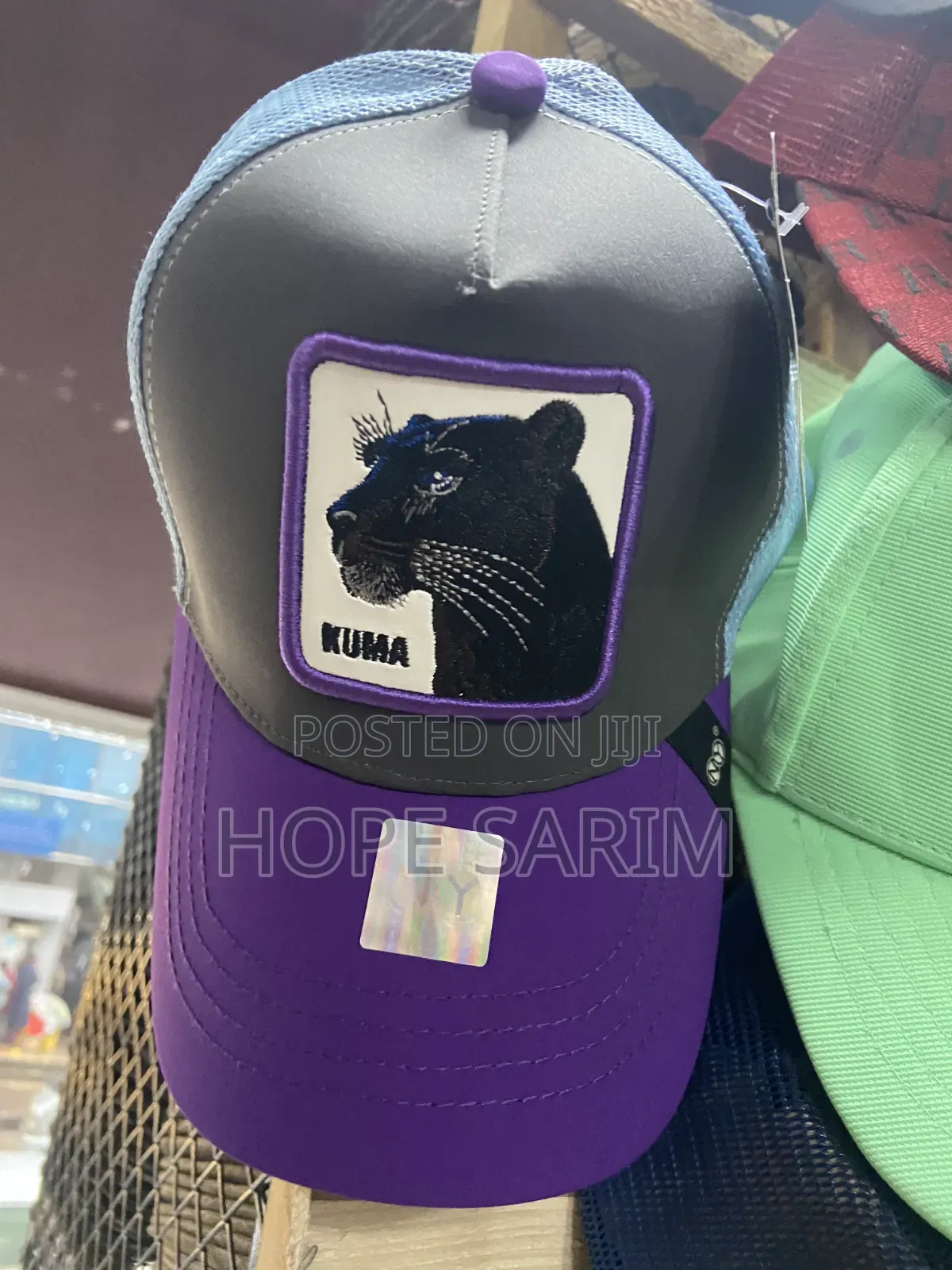 "KUMA" Panther Purple/Grey Mesh Cap