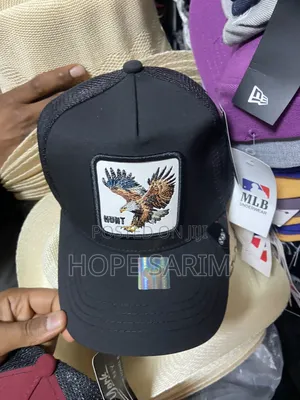 Eagle Patch Mint Green Black Cap