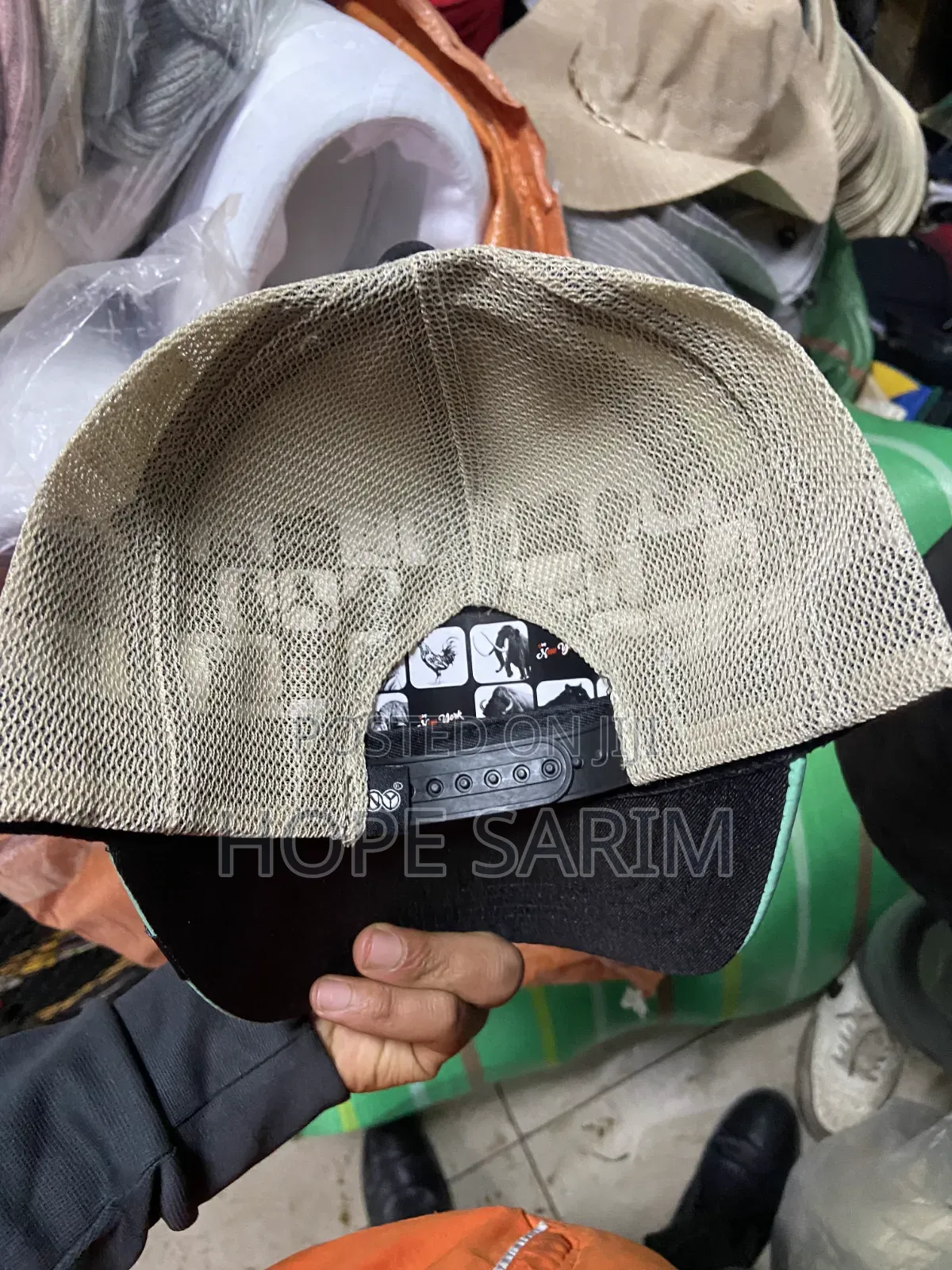 Eagle Patch Mint Green Black Cap