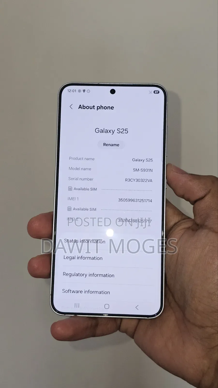 Samsung Galaxy S25 256 GB Blue