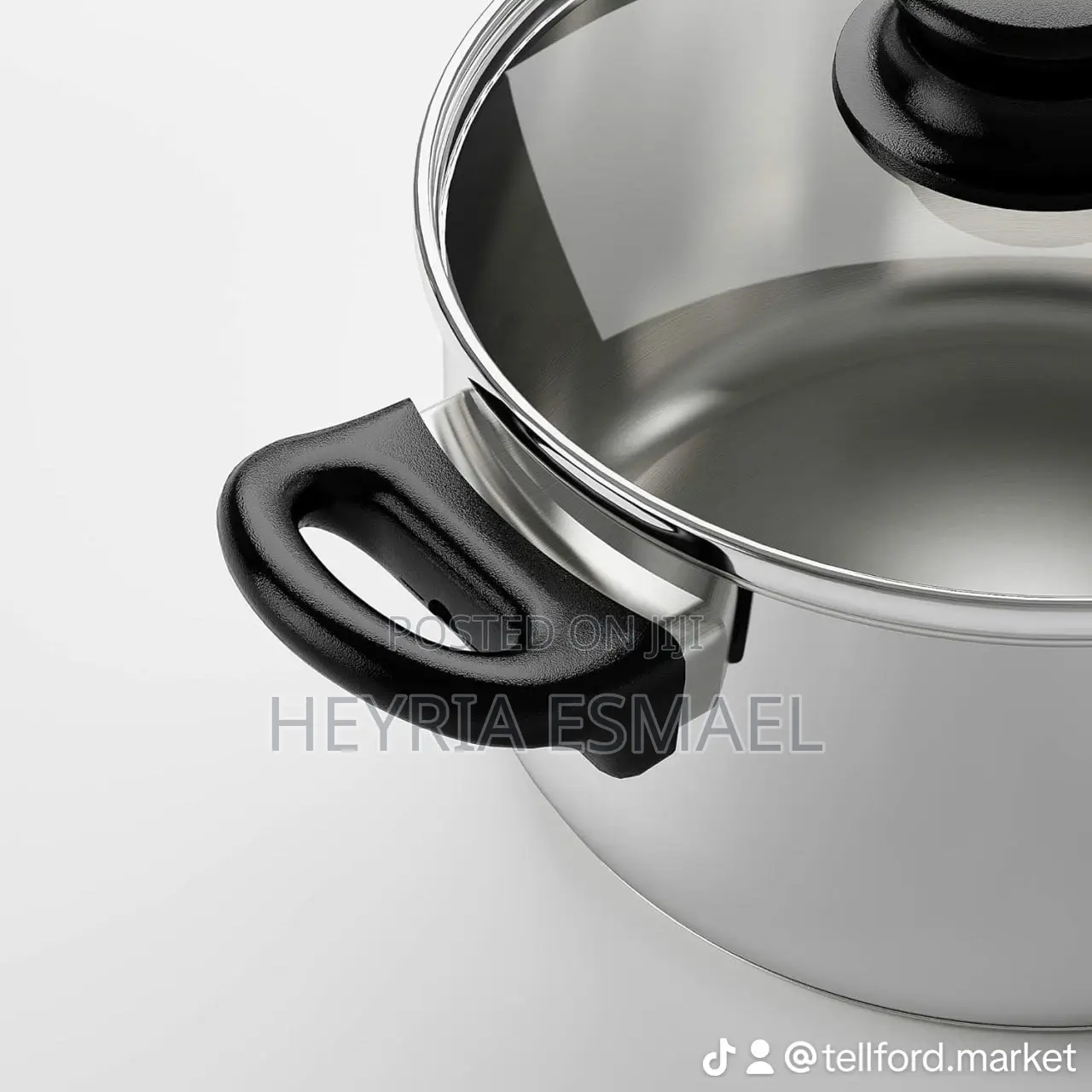  IKEA 3-Piece Stainless Steel Cookware Set