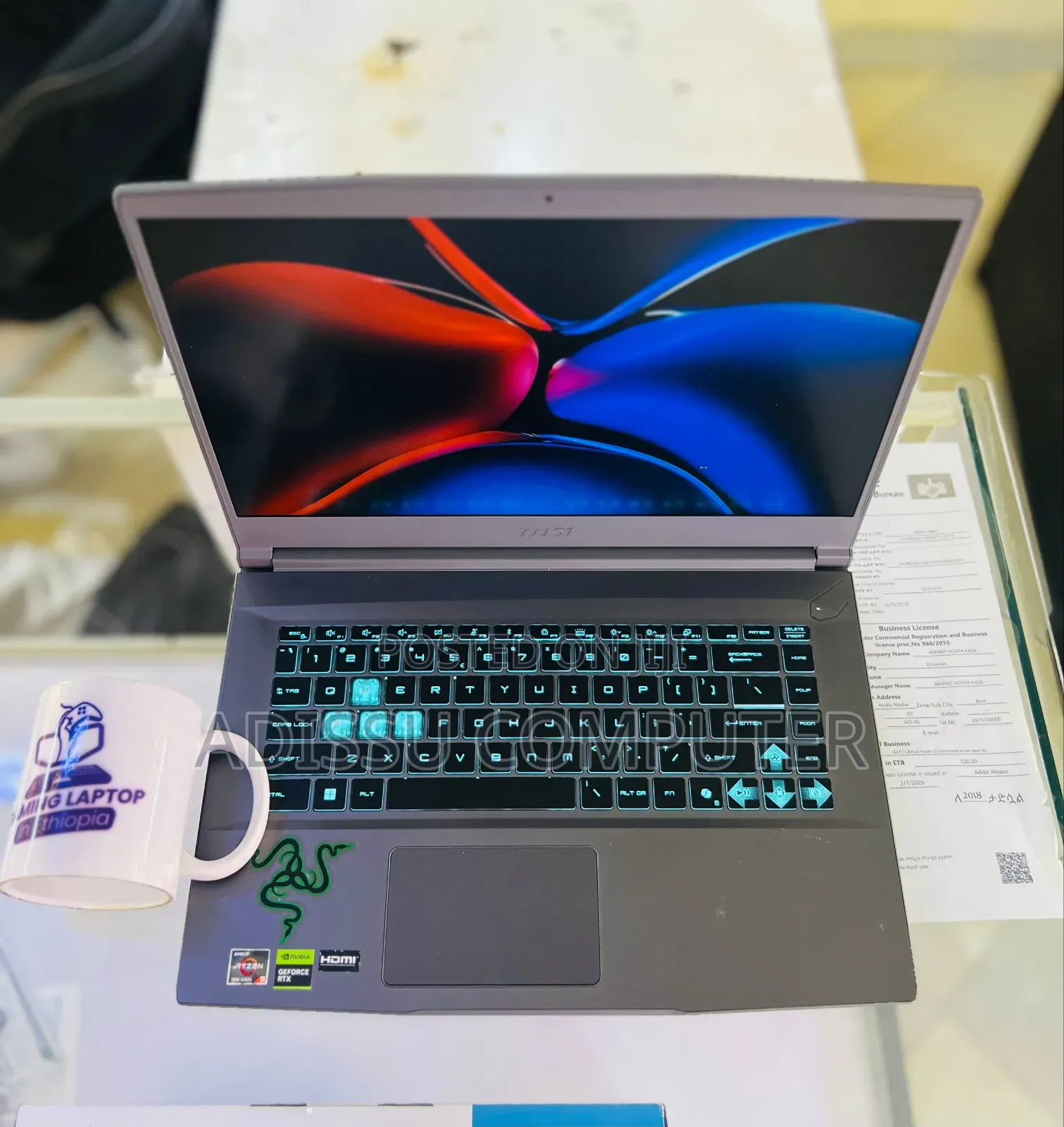 New Laptop MSI GF63 16GB AMD Ryzen 5 SSD 512GB