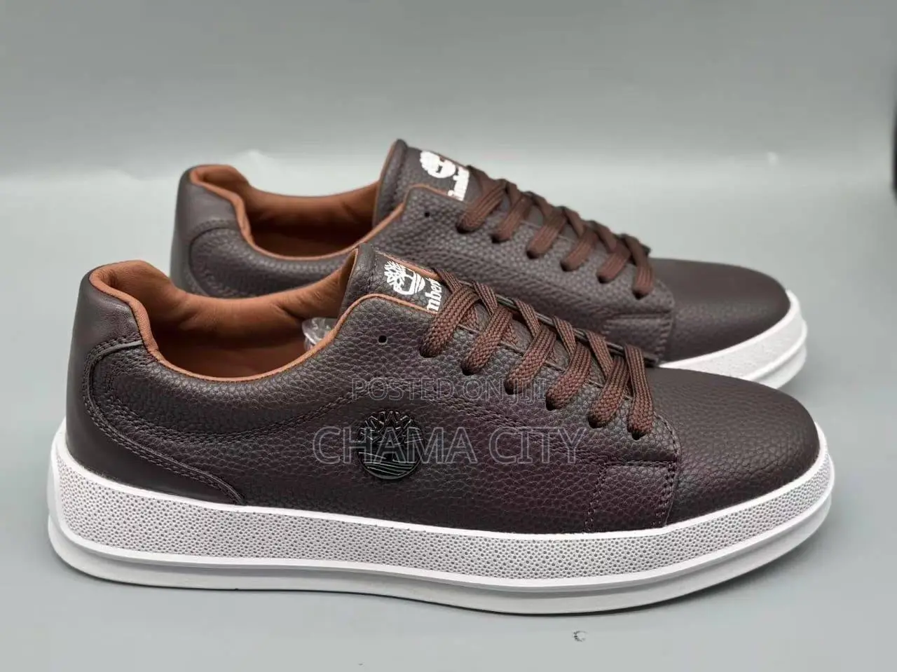 Timberland Men’s Brown Leather Sneakers
