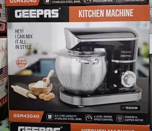 Geepas 1500W Stand Mixer With 8.5Liter