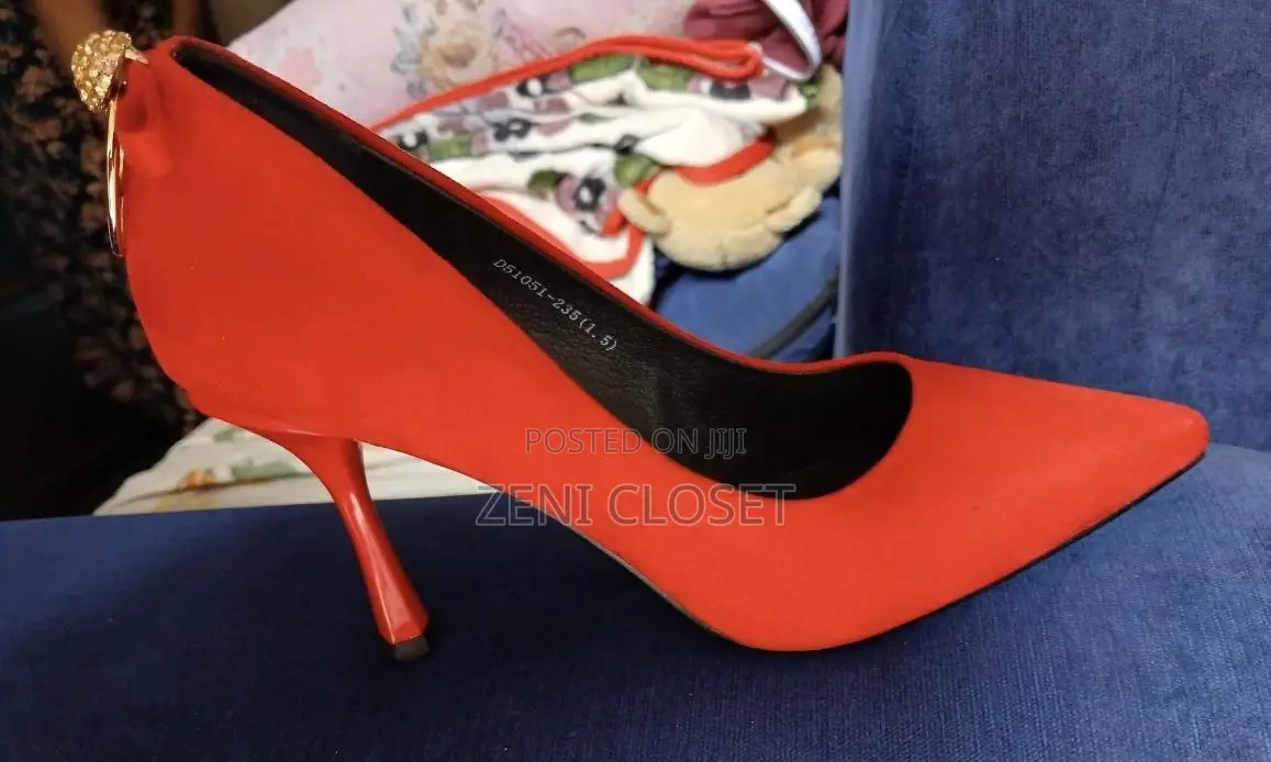 Brand New Red Pointed-Toe High Heels – Size 36