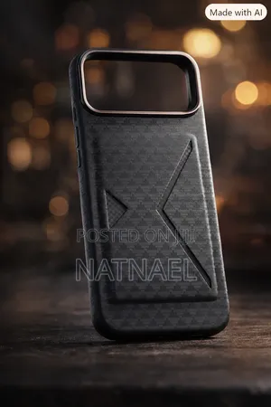 I Phone 17 Pro Max Lether Black Cover