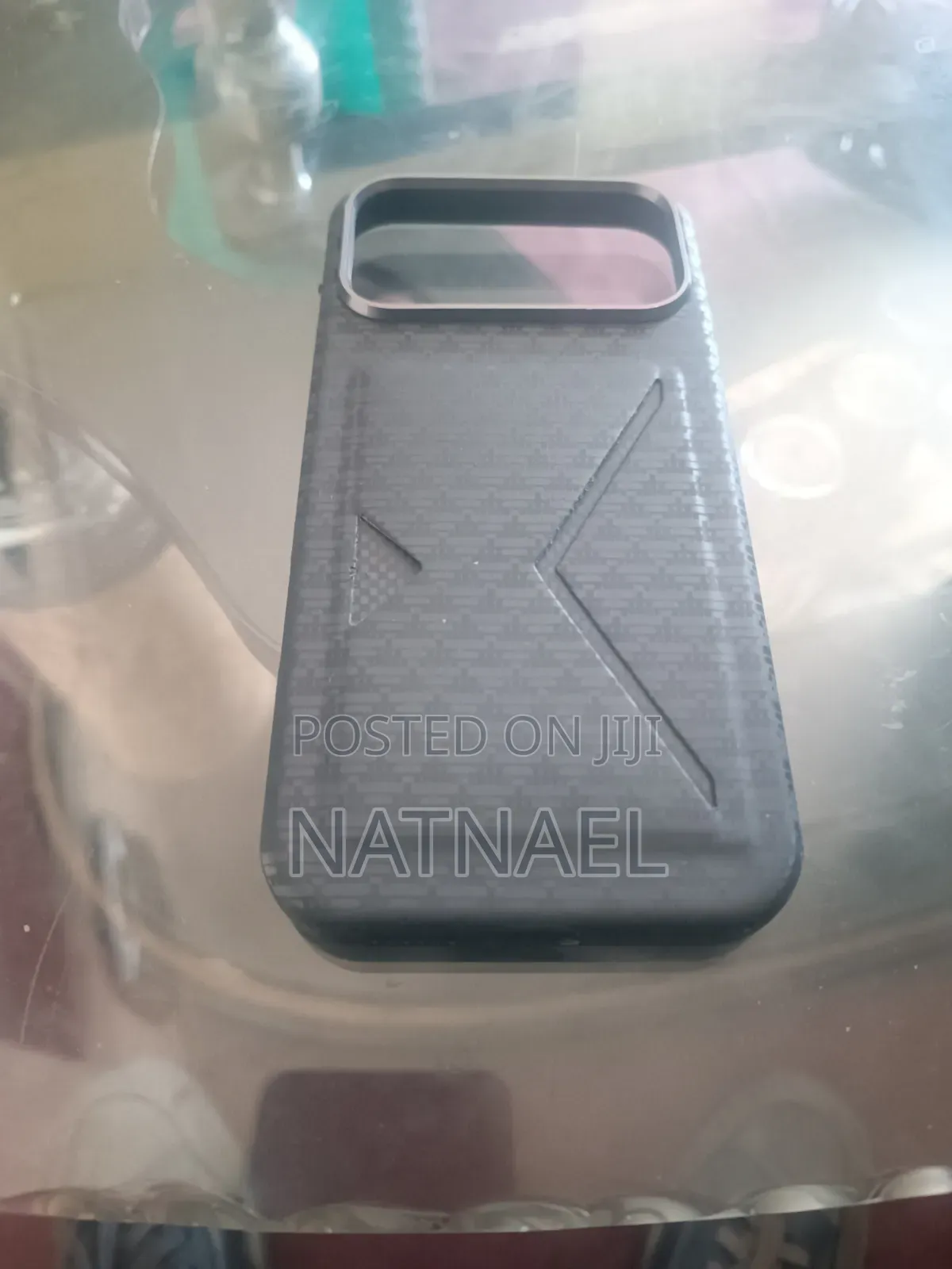 I Phone 17 Pro Max Lether Black Cover