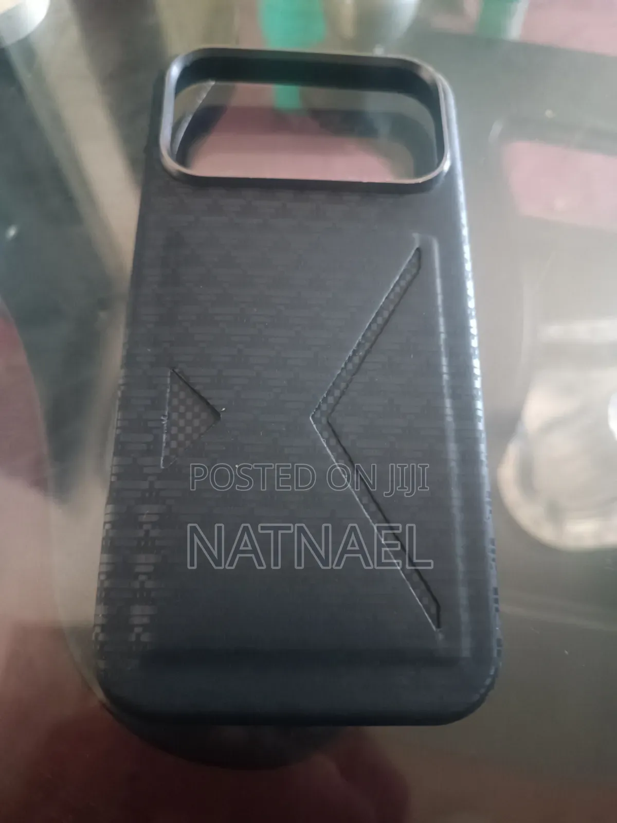 I Phone 17 Pro Max Lether Black Cover