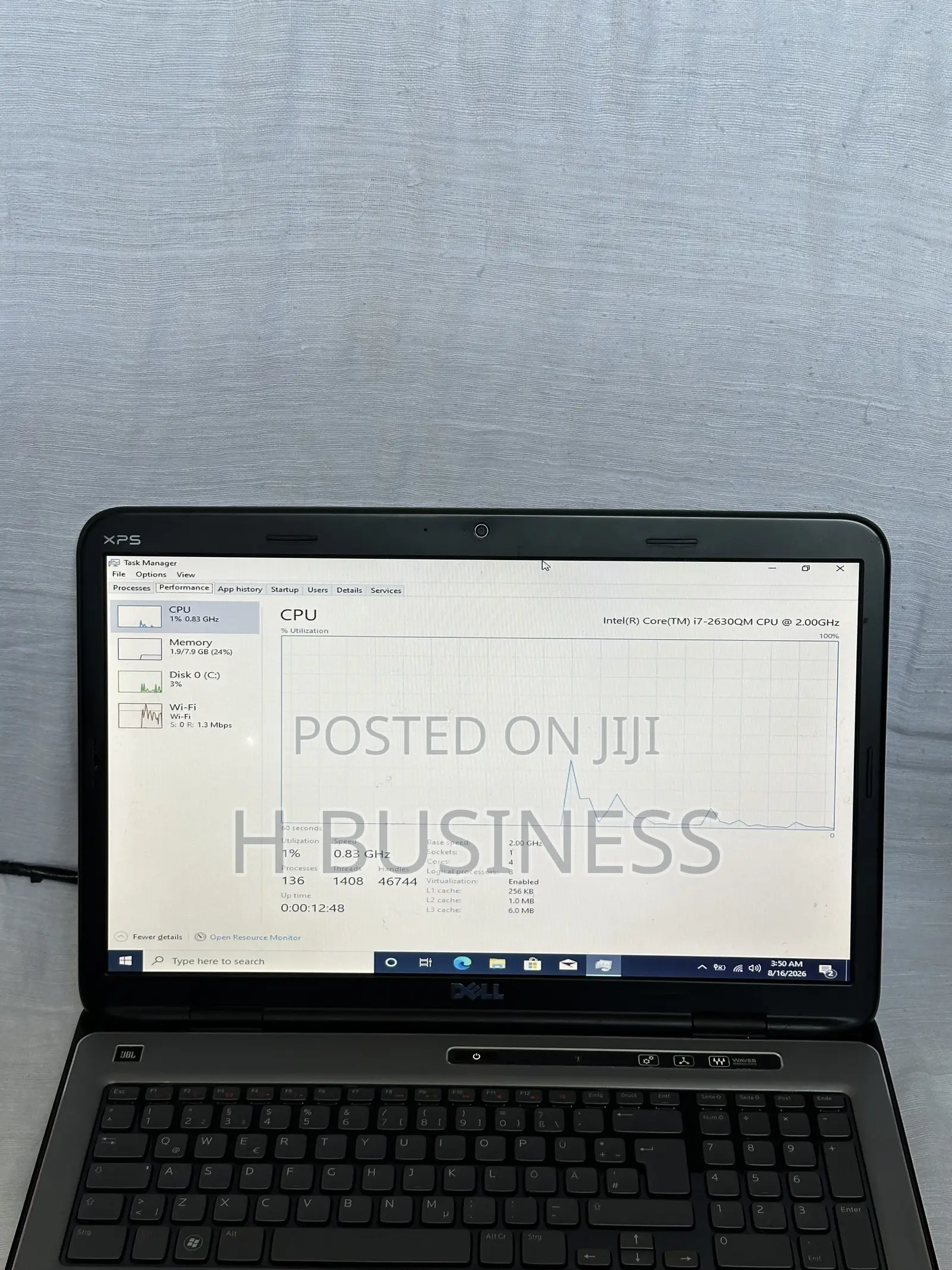 Laptop Dell XPS 13 8GB Intel Core i7 HDD 500GB