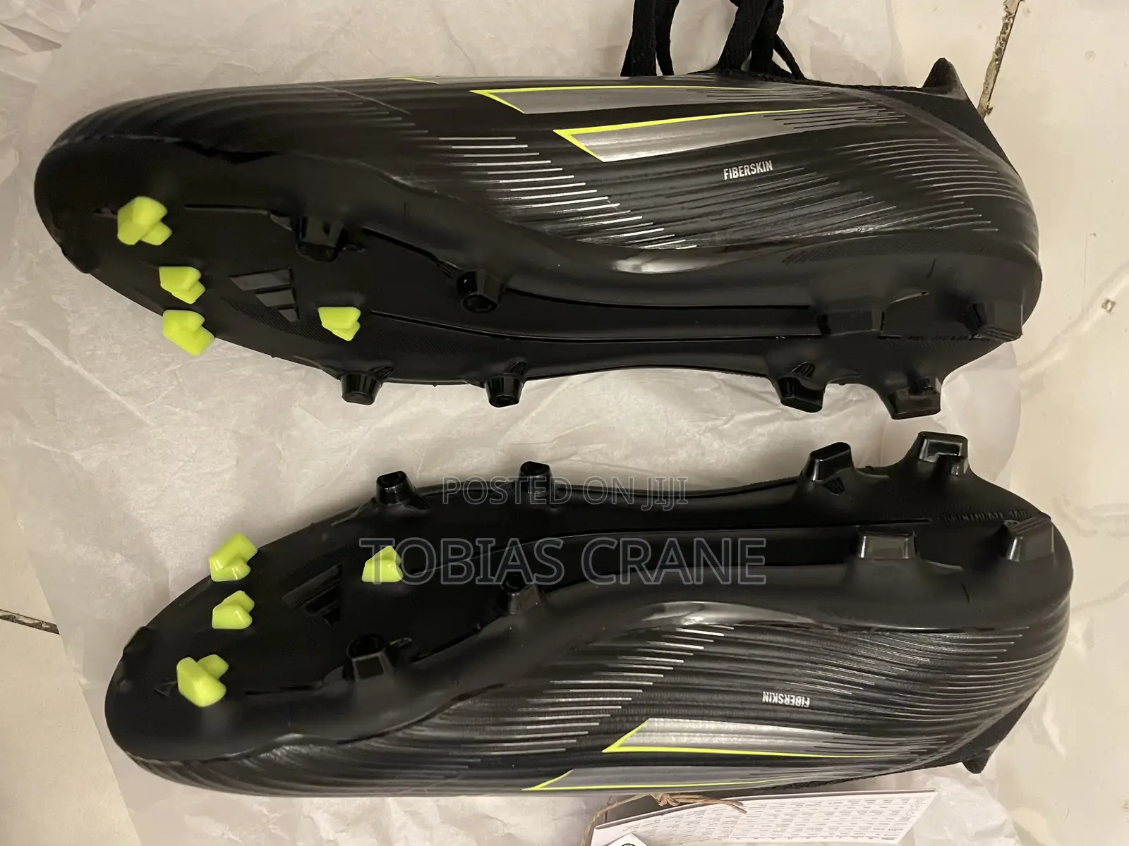 Adidas Football Boots – Black Neon Green