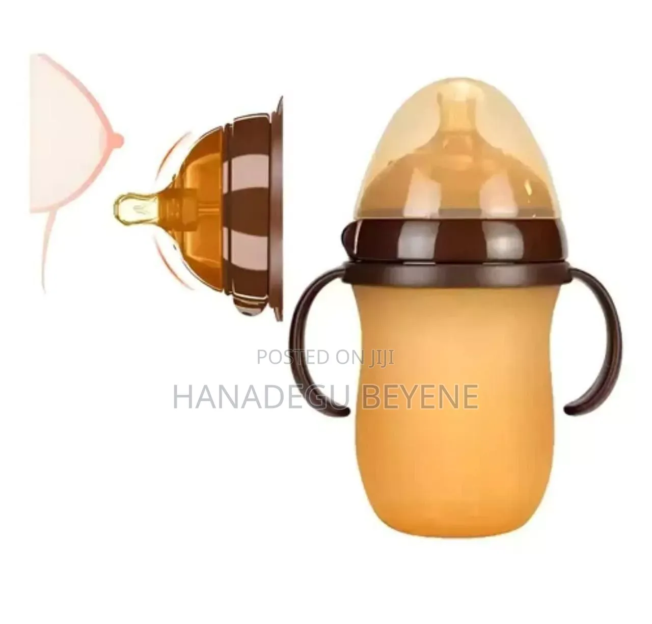Baby Bottle With Silicone Nipple