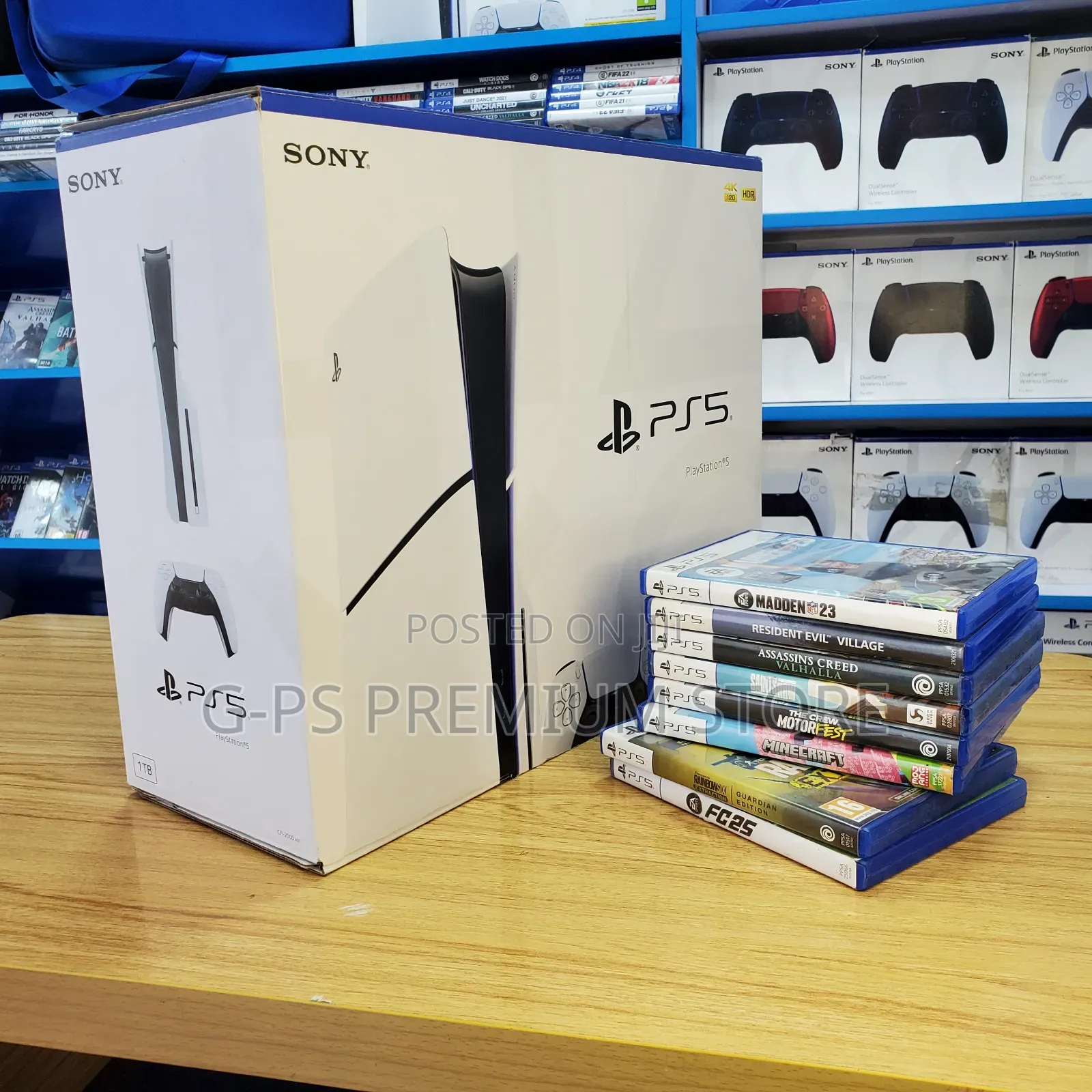 PS5 Slim Brand New | FC 26 + 5 ጌሞች | ኦሪጅናል Joystick
