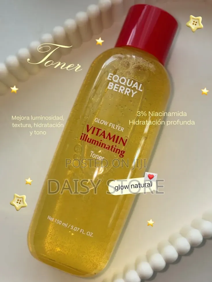 EQQUALBERRY Glow Filter Vitamin Illuminating Toner የኮሪያ ኦሪጅናል ቶነር